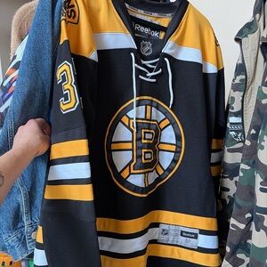 Reebok Black and Yellow Hockey Jersey